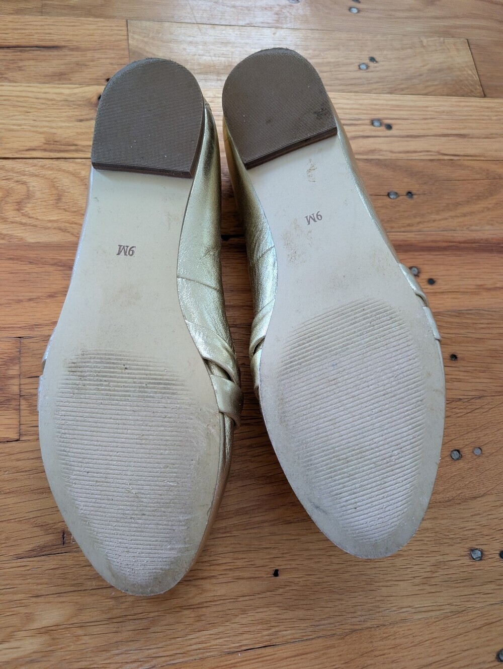 Talbots Metallic Gold Loafers - Picture 7 of 7